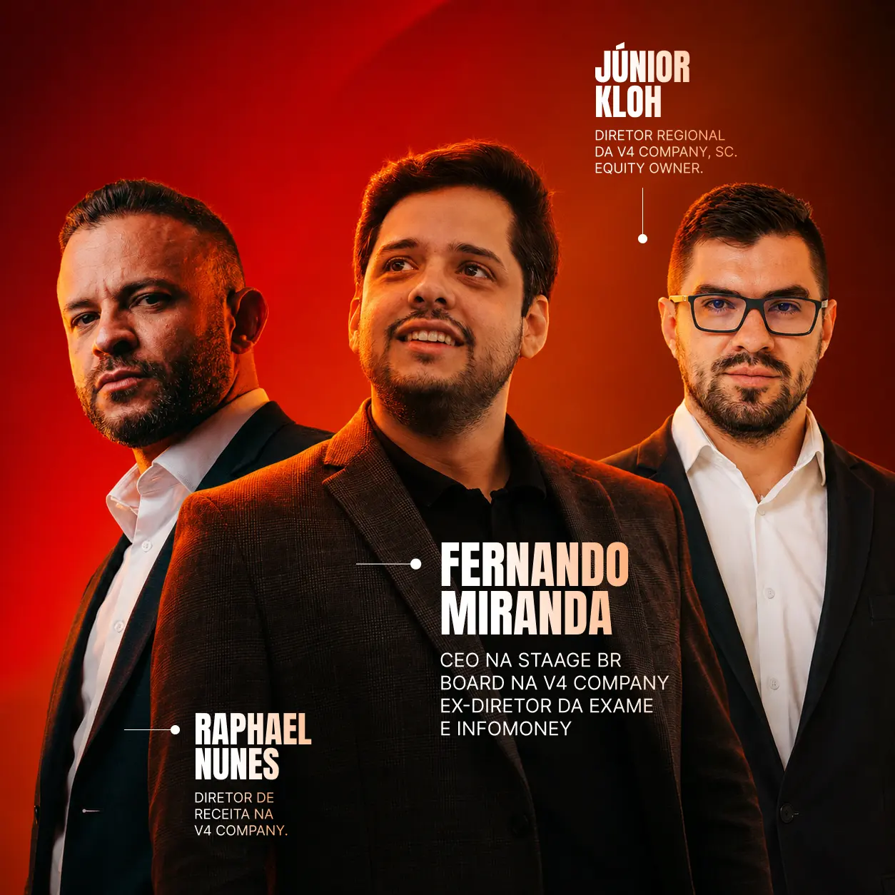 Fernando Miranda, Raphael Nunes e Júnior Kloh — ROI Hunters